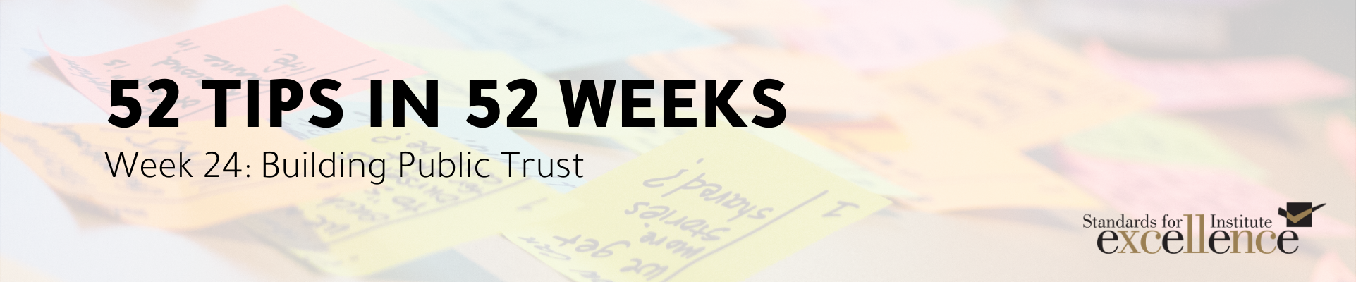 52 Tips in 52 Weeks Blog: Building Public Trust
