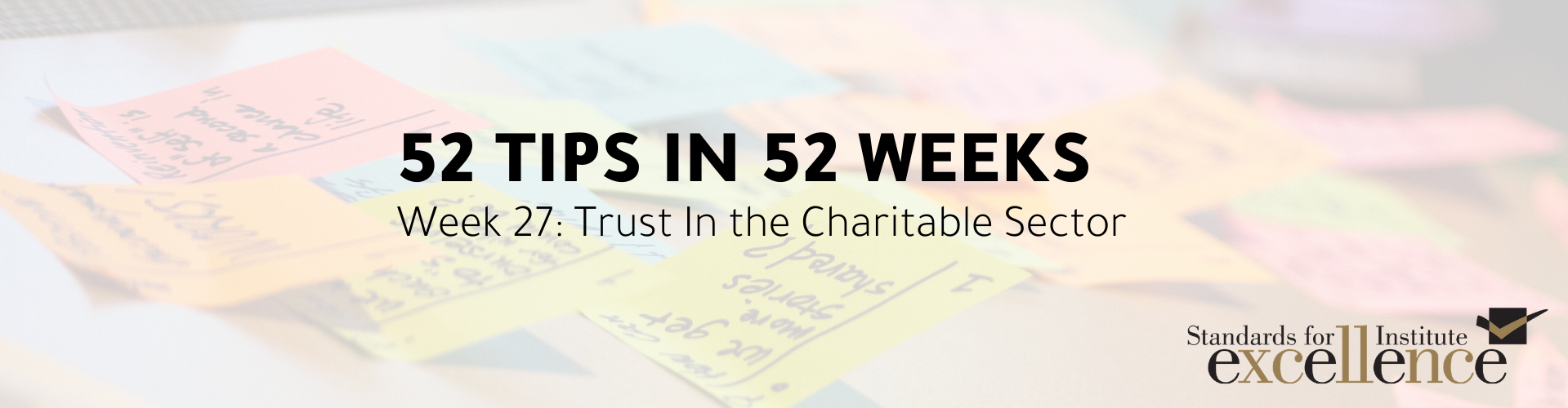 52 Tips in 52 Weeks: Public Trust in the Charitable Sector