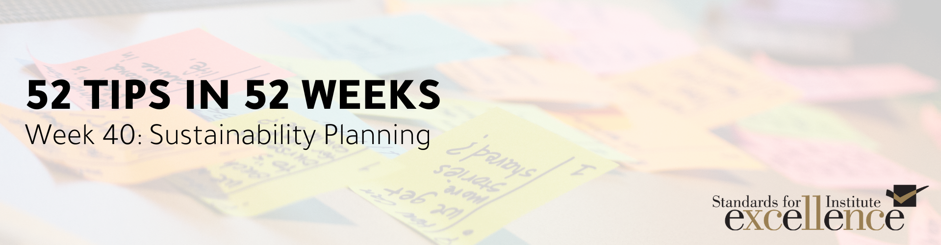 52 Tips in 52 Weeks: Sustainability Planning