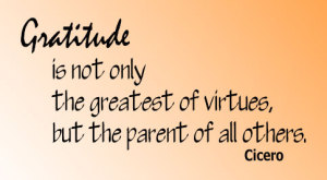 Quote from Cicero on gratitude